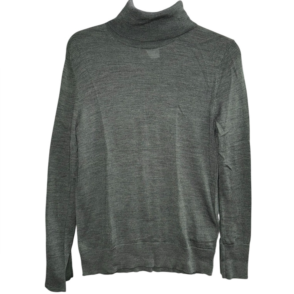 GAP Women’s Green Turtleneck Sweater 100% Merino Wool Size Medium